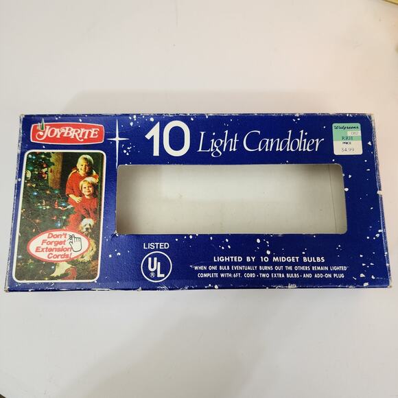 3 JOYBRITE Christmas Mini 10 Light Candoliers for Window Sills Original Boxes - Picture 5 of 8